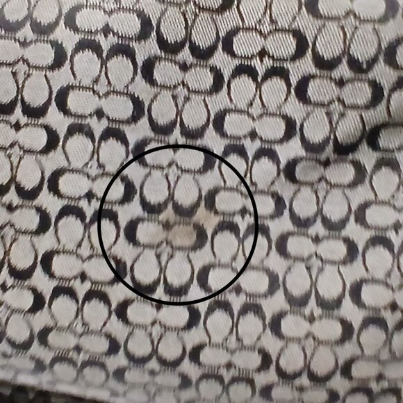 Coach Monogram Signature Diaper Bag Voyager Black Gray F0926-F13813 Signature C - Picture 16 of 16